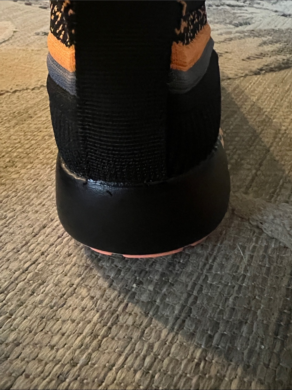 Fashion Nova Black & Orange Women's Slip-On Athletic Sneakers - Picture 3 of 4